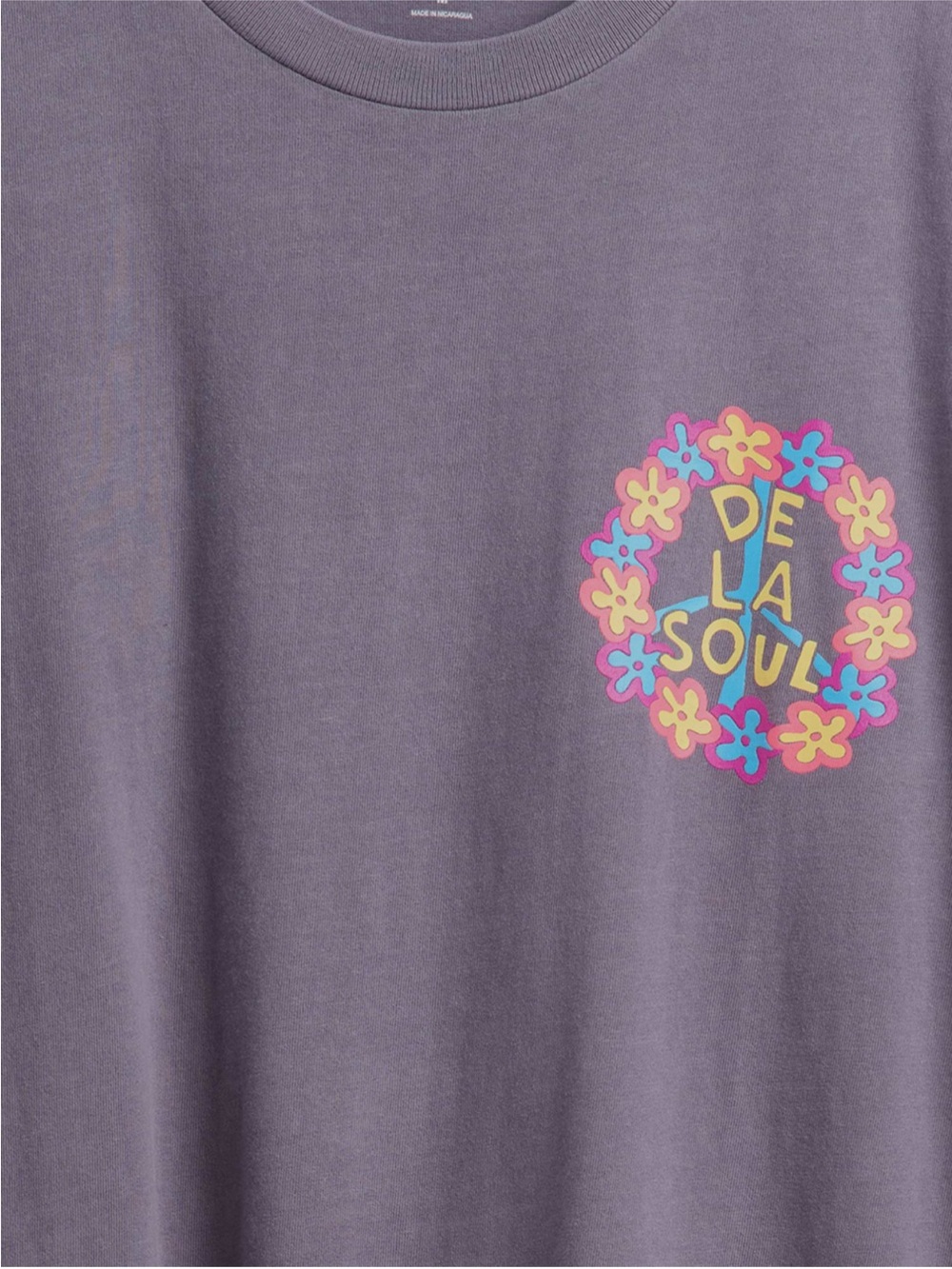 NWT De La Soul x GAP Relaxed Graphic T-Shirt | 100% Cotton | Purple - Picture 3 of 5